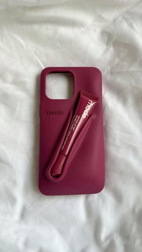 Rhode set lip gloss+phone case