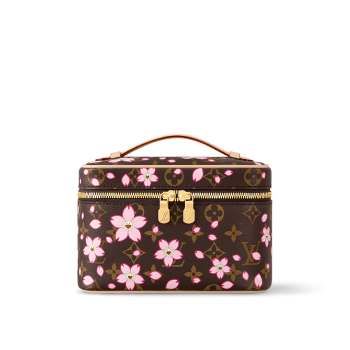 LV sakura makeup bag