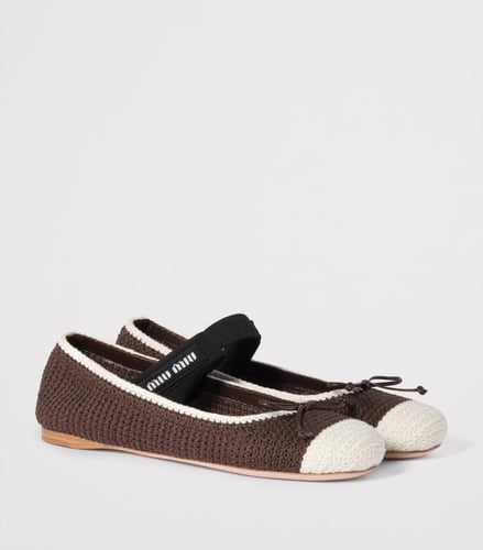 Miu miu crochet ballerina