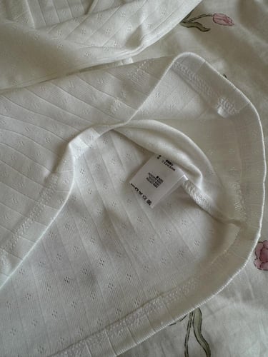 Lace neckline top