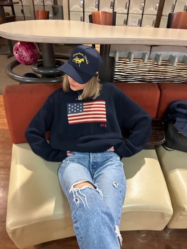 Ralph lauren flag sweater