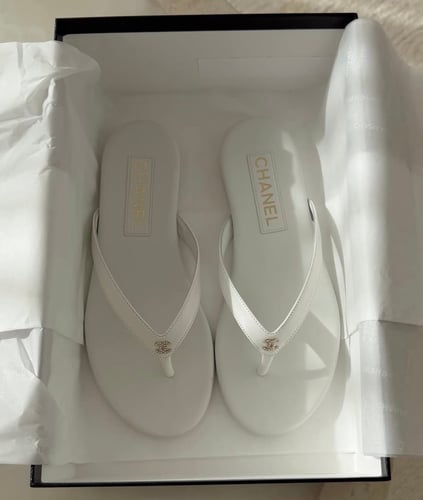 Chanel flip flops