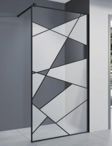 حاجز شاور اسود 100*195 7R