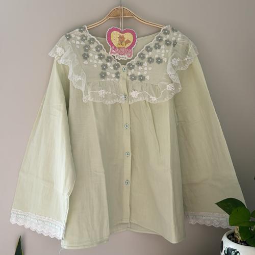 Pistachio Flowers Pijama (مقاس واحد)