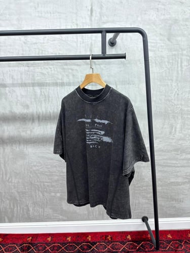 تيشيرت رجالي أوفر سايز بتصميم ستريت ستايل