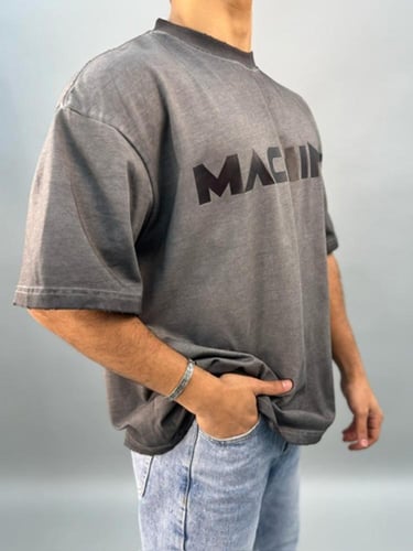 تي شيرت مغسول قصه بوكسي