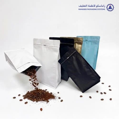 Plain coffee packaging bags