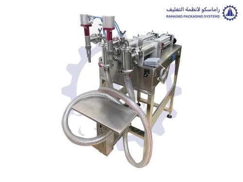 ماكينة تعبئة السوائل والكريمات والمواد اللزجة 2 نو...