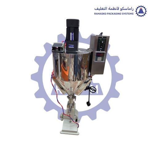 ماكينة خلط وتعبئة وتسخين الكريمات وسوائل لزجه من 5...