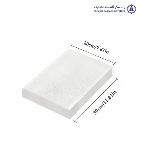 Granulated vacuum bags