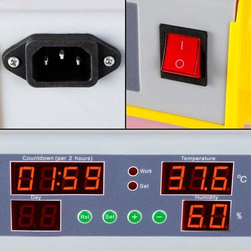 فقاسة بيض سعة 48 بيضة أوتوماتيك عملية للهواة والمز...