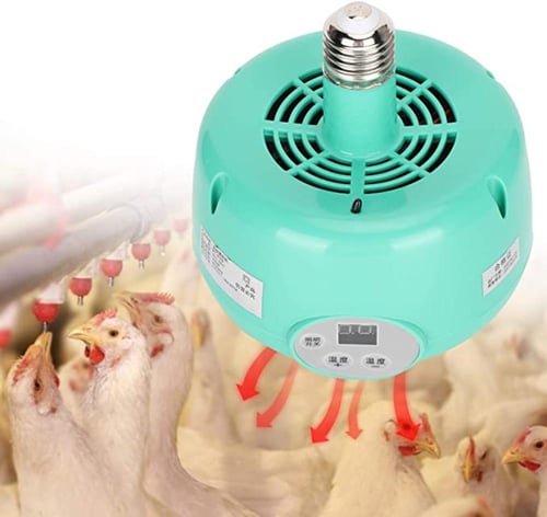 مروحة تدفئة صيصان 300 واط مع منظم حرارة – عدد 7 حب...