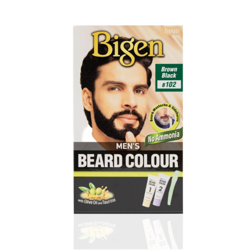 بيجين صبغة شعر اللحية للرجال - بي 102 اسود مائل ال...
