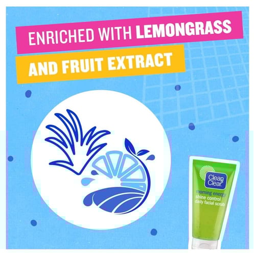 كلين آند كلير مقشر يومي للوجه يتحكم بلمعان البشرة...