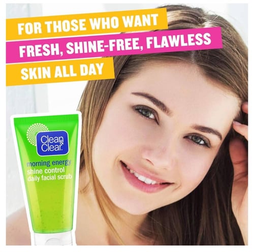كلين آند كلير مقشر يومي للوجه يتحكم بلمعان البشرة...