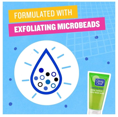 كلين آند كلير مقشر يومي للوجه يتحكم بلمعان البشرة...