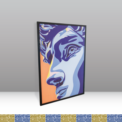 لوحة طباعة على جلد فاخر 100 × 70 cm