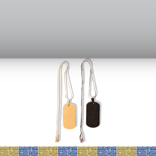 تعليقة مع السلسلة ذهبي و فضي