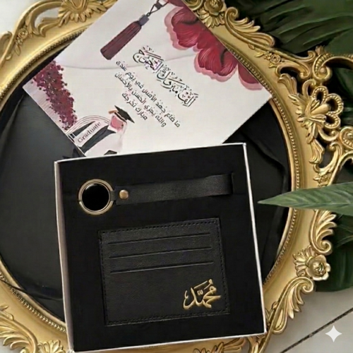 Wallet and medal