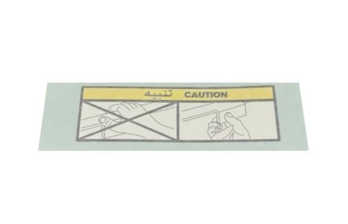 Warning sticker for the Patrol trunk door 98 - 202...