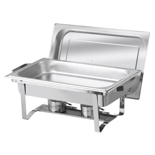 سفنديش 1|1 استيل بالشموع CHAFING DISH SQUARE STEEL...