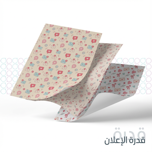 ورق تغليف ابيض 60 جرام - ثيم جاهز - 30 حبه مقسمة ع...