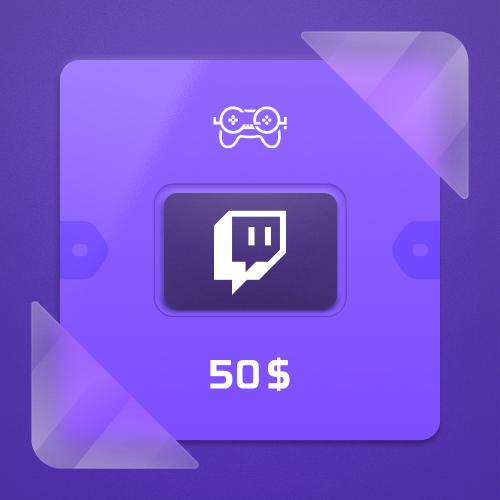 بطاقة تويتش 50$ Twitch