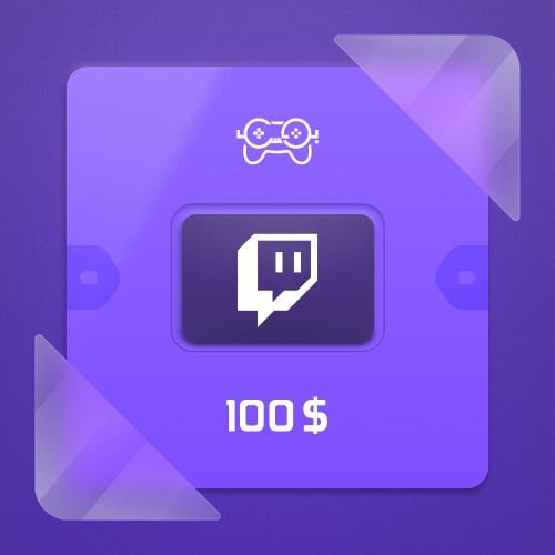 بطاقة تويتش 100$ Twitch