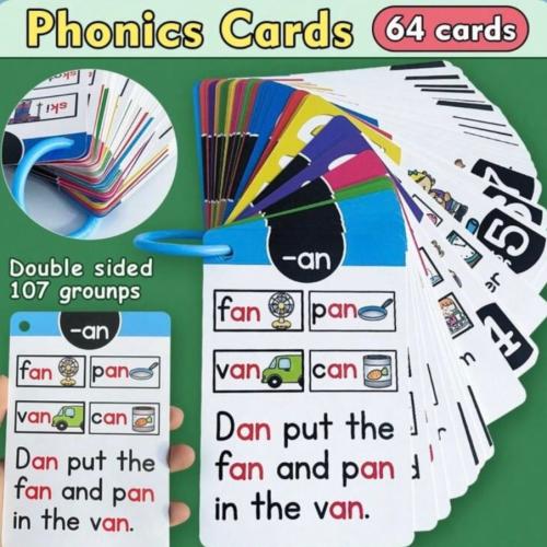 English language vocabulary identification cards