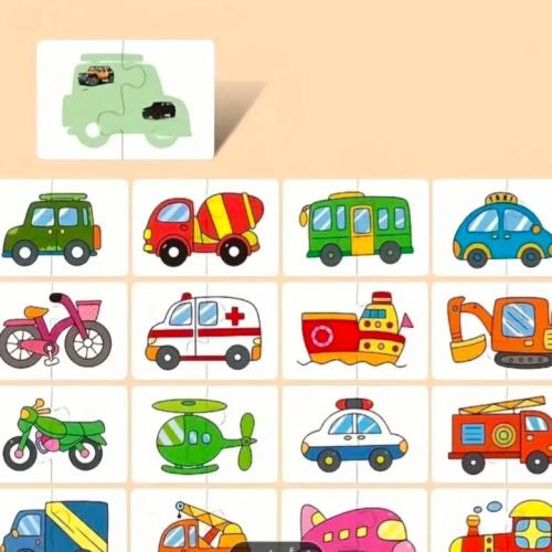 Transportation images matching game