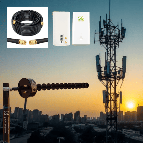 بكج سوبر انتينا المطور قناصة 5G + راوتر هواوي CPE...