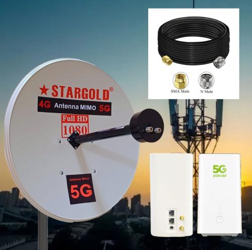 بكج انتينا ميمو المطور + راوتر هواوي CPE 5 معدل نس...