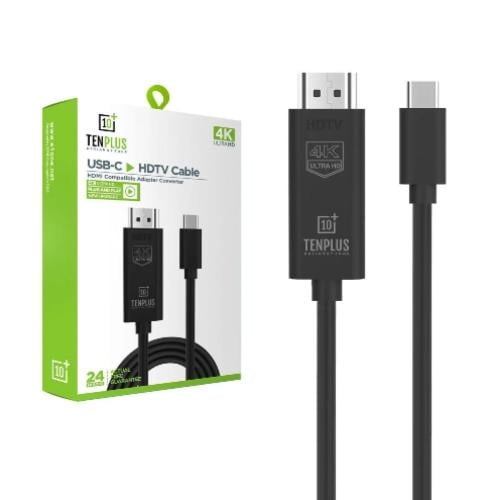 كيبل HDMI إلى USB-C للتلفزيون والشاشات ذات الدقة ا...
