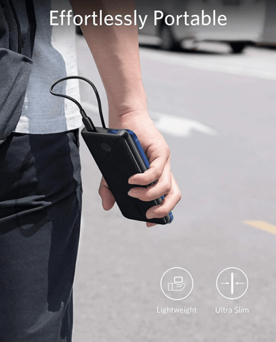 باور بانك 20,000 ملي امبير بي دي 20 واط - اسود - A...