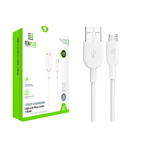 كيبل شحن مايكرو USB - بلاستك TPE من TENPLUS