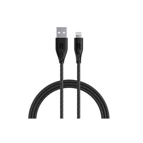 راف باور كيبل شحن نايلون من USB-A إلى لايتنينق 2 م...
