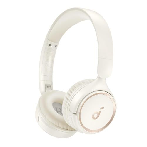 Soundcore H30i Bluetooth Headphones, White Gold.