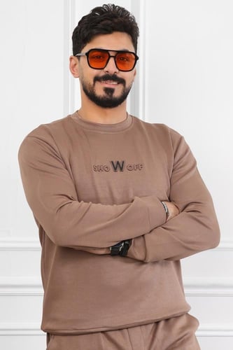 طقم رجالي شتوي مكون من سويت شيرت وبنطال