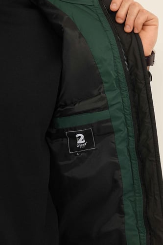 صدرية رجالي شتوي عصري سحاب وأزرار للإغلاق وقبعة ضد...