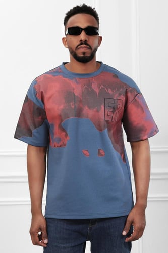 تيشرت رجالي اوفر سايز - تيشرت رجالي اوفر سايز مطبو...