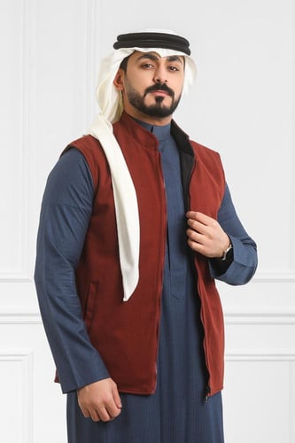 صدرية رجالي شتوي دبل فيس سحاب و جيب