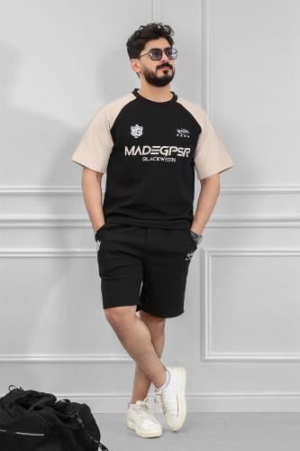 طقم رجالي اوفر سايز شورت - طقم شورت رجالي اوفر ساي...