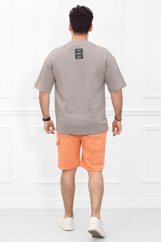 طقم رجالي اوفر سايز شورت - طقم رياضي رجالي نيويورك