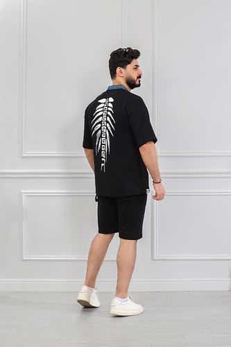 طقم رجالي اوفر سايز شورت - طقم شورت رجالي اوفر ساي...