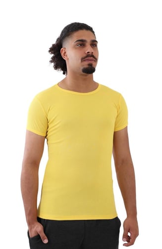 بدي رجالي - تي شيرت رجالي أسود