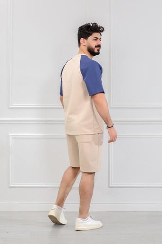 طقم رجالي اوفر سايز شورت - طقم شورت رجالي اوفر ساي...