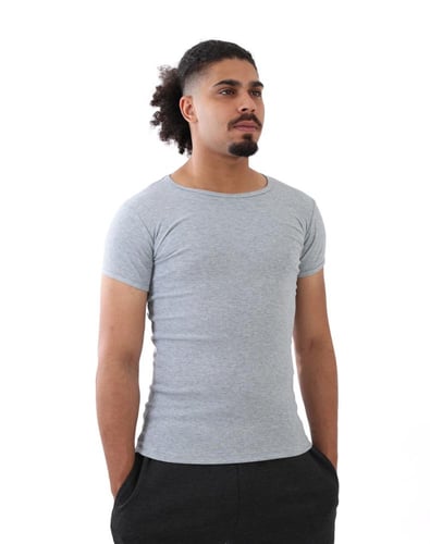 بدي رجالي - تي شيرت رجالي أسود