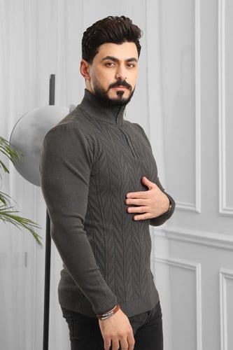 بلوفر شتوي رجالي هاينك بسحاب