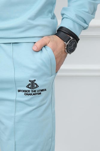 طقم رجالي شتوي كاجوال سويتشيرت بتصميم واسع بطبعة ش...