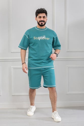 طقم رجالي اوفر سايز شورت